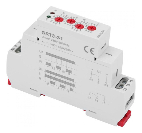 Relé De Tiempo De Ciclo Grt8-s1 Mini Temporizador .