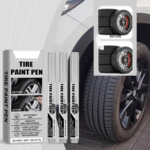 Bolígrafos De Pintura En Forma De U Para Neumáticos De Coche