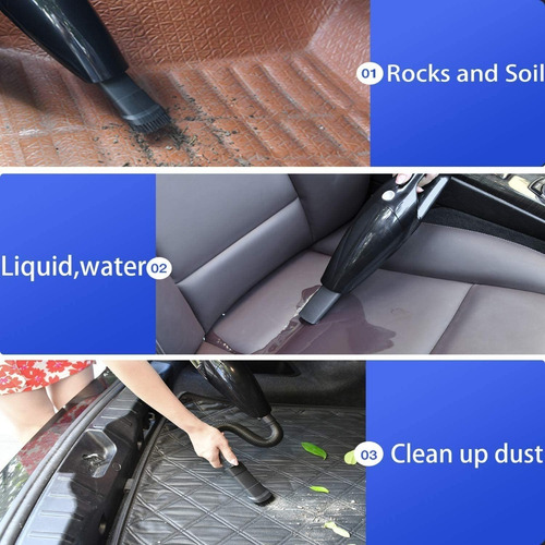 Imagen 2 de 9 de Aspiradora Manual Portátil Para Automóvil Y Hogar