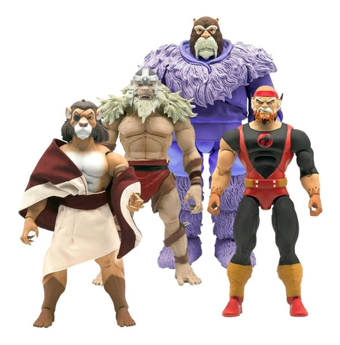 Set Thundercats Wave 3 Pummra, Mandrilio, Snowman Y Lynxo