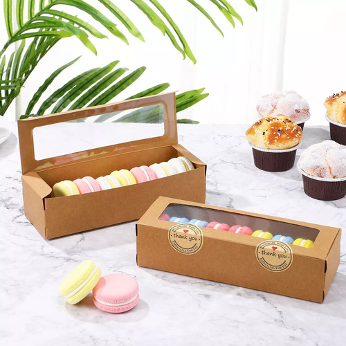 # Caja De Cartón Para Galletas, 50 Unidades, Abre La Ventana