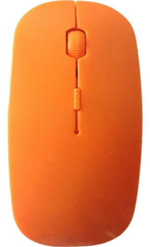 Mouse Inalámbrico Slim 4d Grande Standard - Naranja