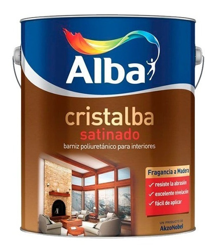 Cristalba Barniz Poliuretánico Satinado 1 Lt. Alba - Iacono