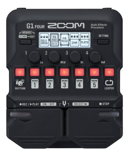 Pedaleira Zoom G1 Four Multi Efeitos Para Guitarra