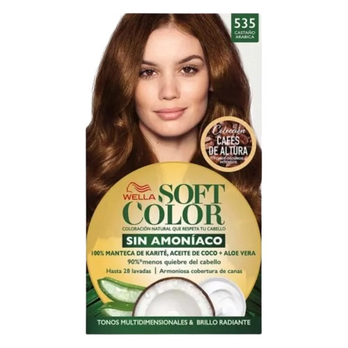 Soft Color Kit De Tintura Semipermanente 535 Castaño Arábica