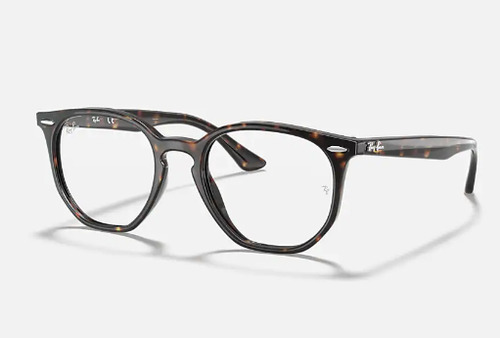 Armação Óculos De Grau Unissex Ray-ban Hexagonal Rb7151 2012 Cor Marrom