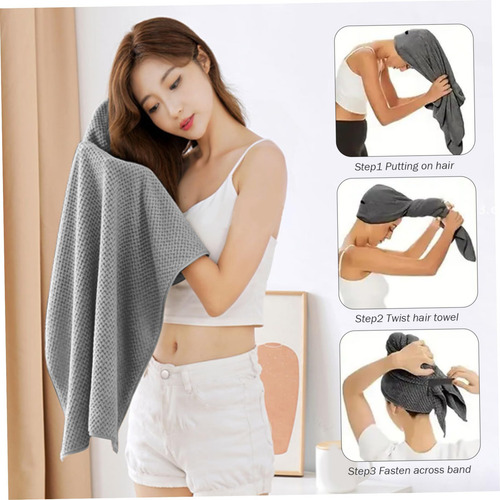 Para Toalla De Microfibra Para El Cabello Para Mujer,