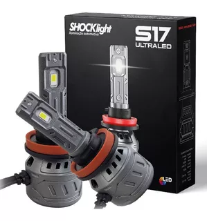 Lâmpada Ultra Led Shocklight 55w S17 Nano H8 H11 H16-2 6000k