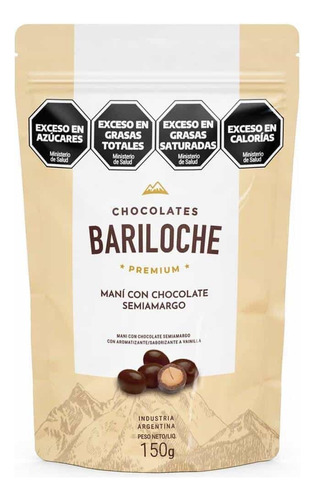 Chocolates Bariloche Premium Mani Con Chocolate Semiamargo 150g