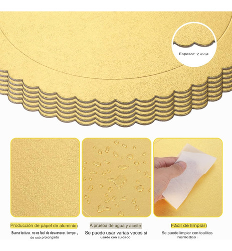 Pack 3 Discos Base Bandeja Para Torta Dulce Decoración 25cm