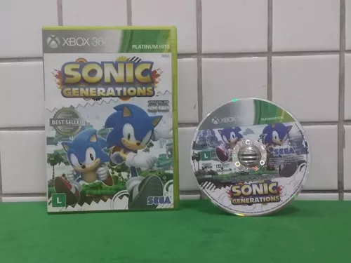 Jogo Sonic Generations Xbox 360 Ntsc Em Dvd Original - Desconto no Preço