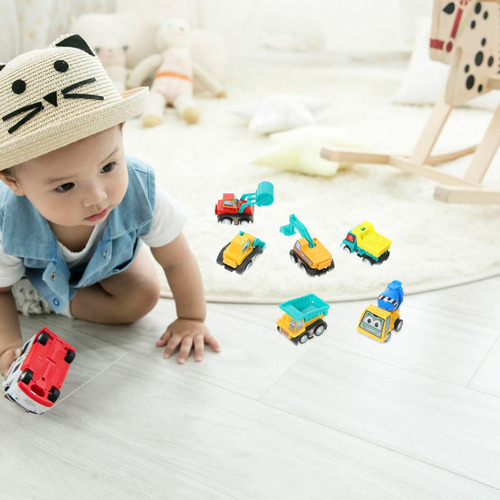 6 Pequeños Coches Retráctiles, Minicoches Retráctiles, Vehíc