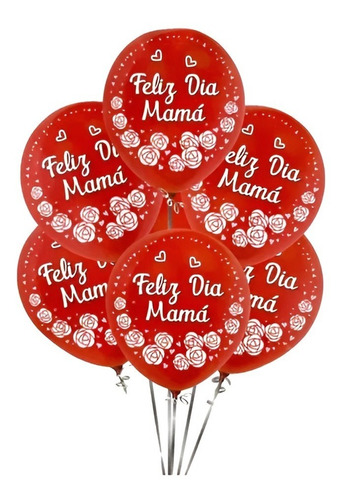 X6 Globos Feliz Dia Mama Decoracion Con Globos Dia Madre 896