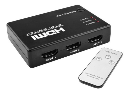 Switch Hdmi Full Hd 1080p Hub Multiplicador Puertos Control