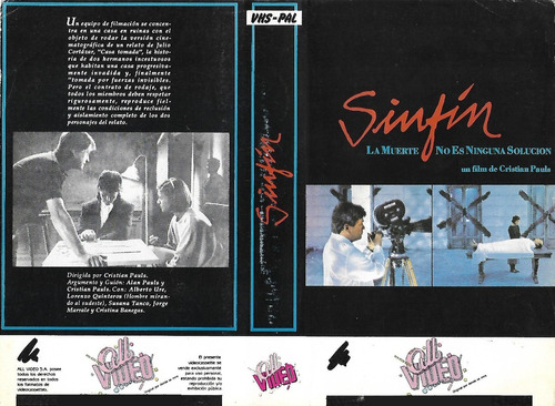 Sinfín (1986) Vhs Cristian Pauls Alber Ure Lorenzo Quinteros