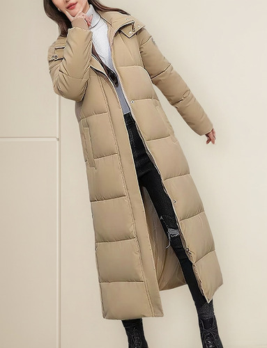 Parka De Invierno Con Chaqueta Larga De Plumón For Mujer