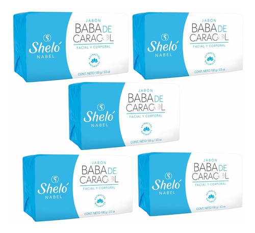 Jabon Baba De Caracol Facial Y Corporal 100gr 5 Shelo Nabel.