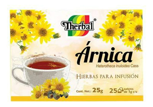 7 Pzas Infusión Therbal Árnica 25 Sobres