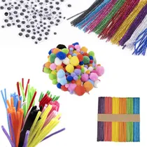 Comprar 600 Limpiapipas Bolsas Colores Surtidos Pompones Manualidad