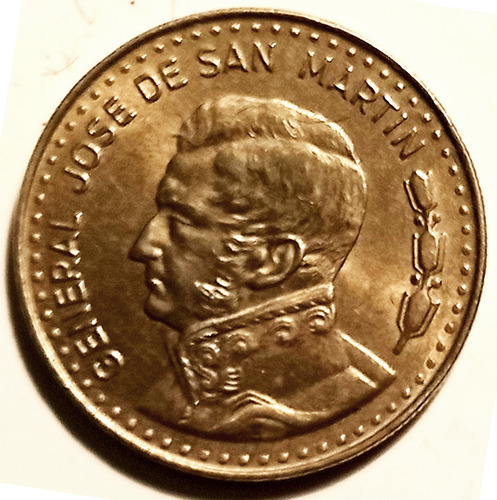 Moneda Antigua Argentina $100 Ley18188 (1979) Grl San Martín (Usado)