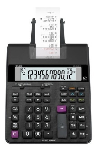 Calculadora De Mesa Casio Com Impressão Hr-150rc - Bivolt