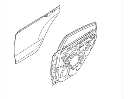 Puerta Trasera Derecha Original Hyundai Accent Rb 2011 2021