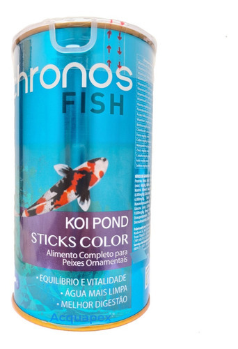 Ração Koi Pond Color Chronos Fish 400g Coloração De Carpa