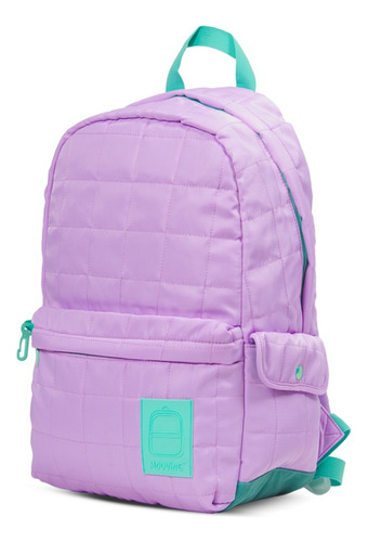 Mochila Escolar Mooving Mochila Baires Fame Color Lila Diseño Liso 19l