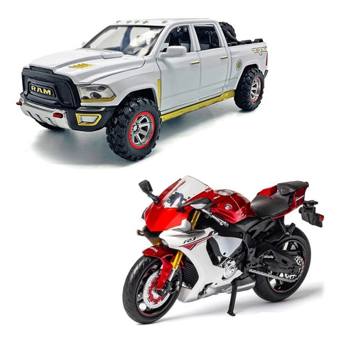 Yamaha Yzf Y Dodge Ram Trx Miniatura 2 En 1 Juego