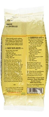 Imagen 2 de 4 de Bob's Red Mill Harina De Pasta De Sémola - 24 Oz - Paquete