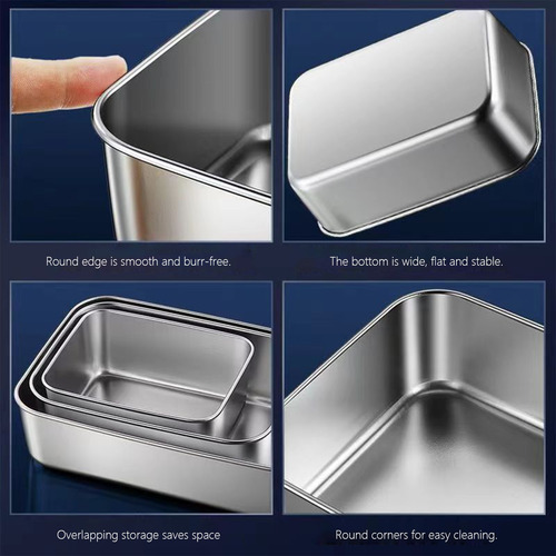 Caja De Almacenamiento De Acero Inoxidable Para Refrigerador