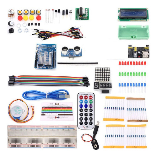 Imagen 4 de 10 de Kit Arduino Basico Principiantes Completo Caja Organizadora