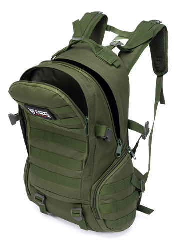 Mochila Tática Militar Reforçada Impermeável Exercito Viagem Cor Verde-musgo