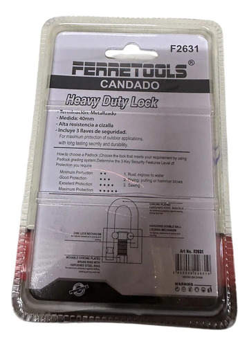 2 Candados De Seguridad Acero Anticizalla Anticorte 40mm Plateado