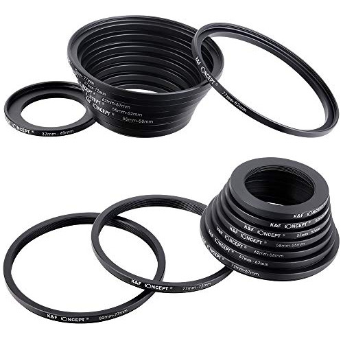 K&f Concept 18 Pieces Filter Ring Adapter Set, Camera Lens F