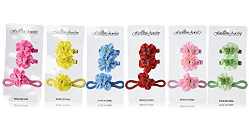 Pinza De Pelo Linda Mariposa De Moda Y Scrunchy, 12 Unidades