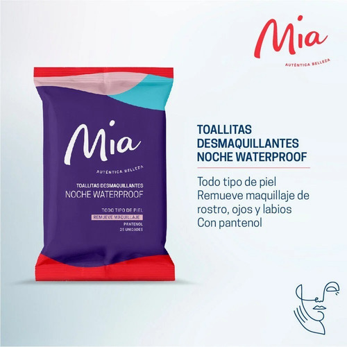 Toallitas Desmaquillantes Noche Mia Todo Tipo De Piel 25 Un