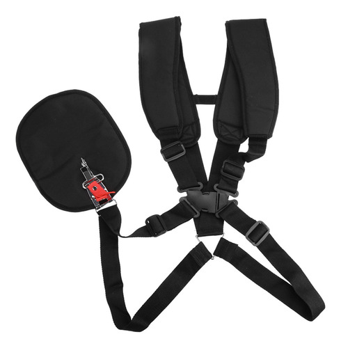 Cortador de grama de nylon com alça de ombro dupla Trimmer, cor preta