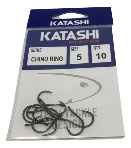 Anzuelos Katashi Chinu Ring N5 X10u. Para Boga Carpa Pesca 