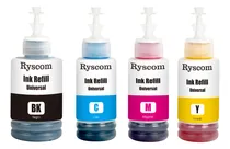 Comprar Tinta Marca Ryscom Impresoras Y Multifuncionales Compatible Con Gi190 G1110 G2110 G3110 G411 G2100 G3110 G4111 G3102 G3111 Gi190 G4110 G2110 Negro 140ml; Cian 100ml, Magenta 100ml Amarillo 100ml