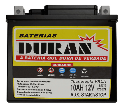 Bateria Auxiliar Eco 10ah 12v Arranque Start Stop Volvo Xc60