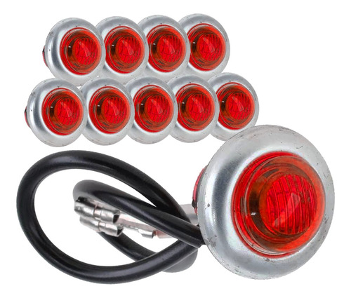 Plafón Led Mini Tipo Ojo Botón Bisel Metal Bolsa 10 Piezas