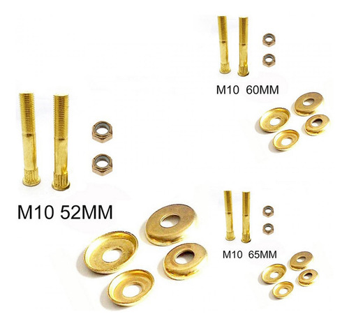 3 X 2-6 Pacotes De Parafusos De Montagem De 10cmx5cmx5cm