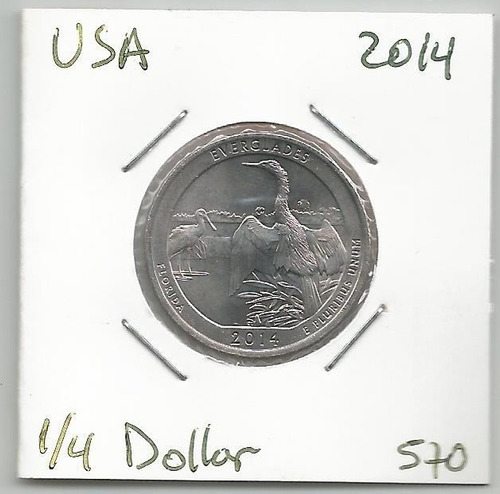 Musa50 Estados Unidos 25 Cents 2014 Everglades S/c