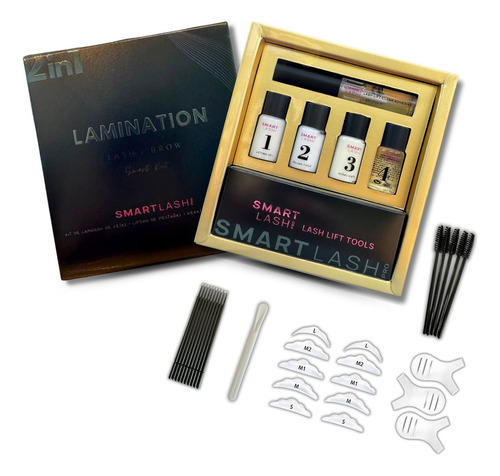 Kit Planchado De Ceja + Lash Lifting Con Btx Smartlash Color Na Espesor 0 Mm Largo 0 Mm Tipo De Curvatura 0