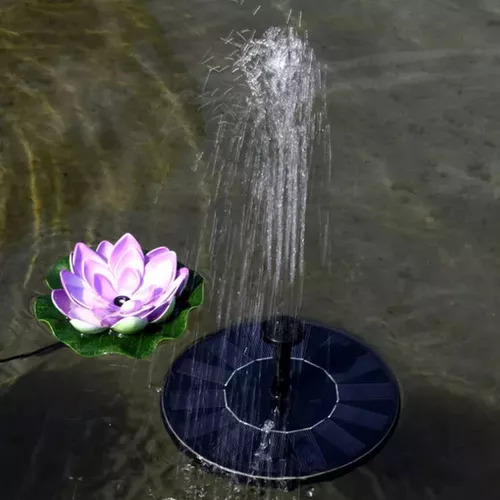 Bomba De Agua Decorativa Con Flotador Solar, Fuente Pequeña