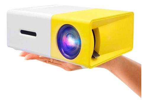 Mini Projetor Portátil Yg300 Led 600 Lumens Usb