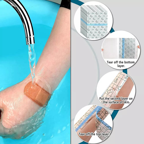 Z Parche Impermeable Para Ducha, Desechable, Transparente,