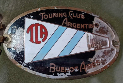 Insignia Antigua Touring Club Argentino Esmaltada Hot Rod 
