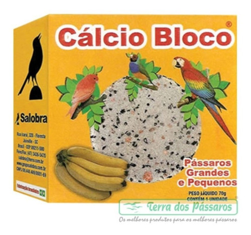 Kit Com 3 Unidades De Cálcio Bloco Banana - Caixinha - 70g